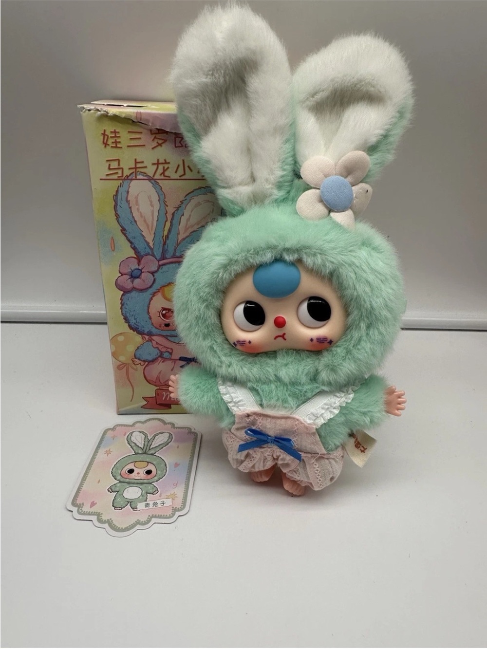 Mint Bunny Plush Doll Stuffed Animal - Adorable Mint Green Rabbit Costume